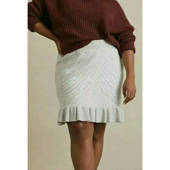 Anthropologie Dolan Left Coast Zebra Mini Skirt - Picture 1 of 5